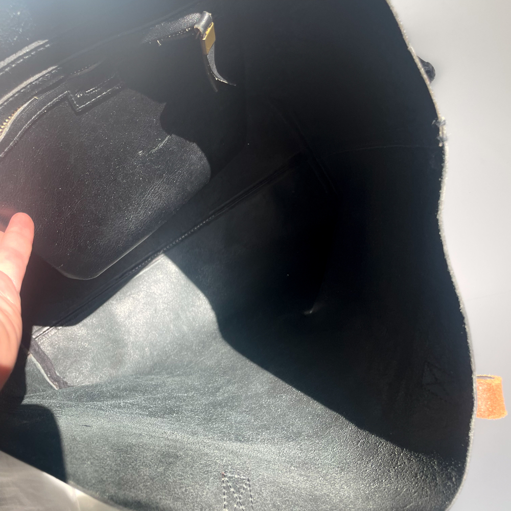 MADEWELL Large Black Transport Tote with Tan Handles - Picture 3 of 11